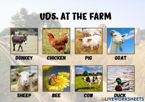 Ud5. at the farm