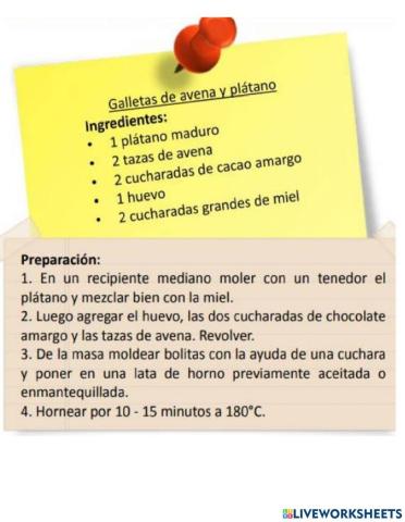 Receta de cocina