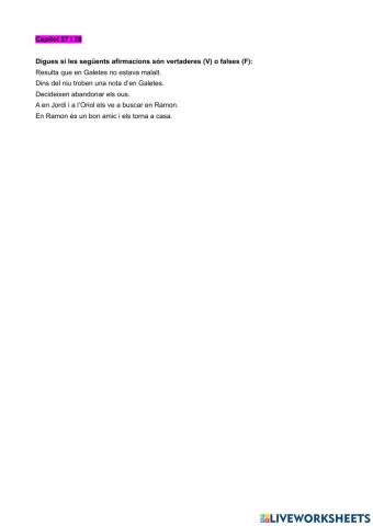 Comprensió lectora: El Capità Calçotets i la revenja repugnant dels robacalçotots radioactius Cap.27i28