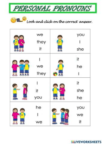 Personal Pronouns