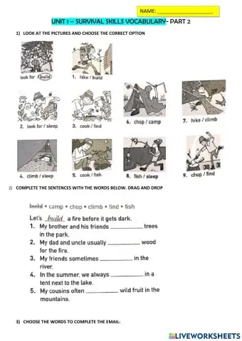 Survival vocabulary-part 2