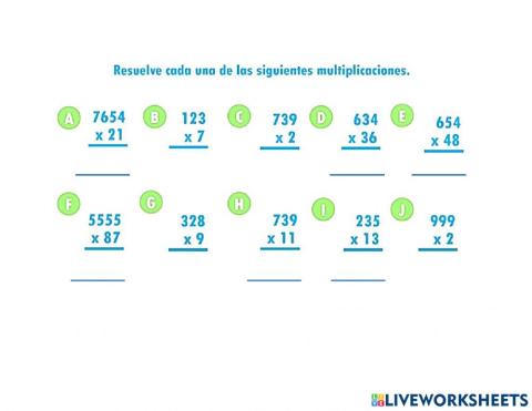 Multiplicaciones