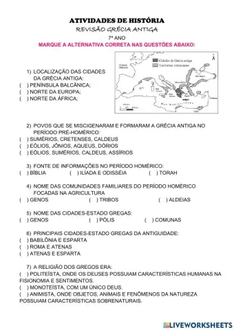 Revisão Grécia Antiga