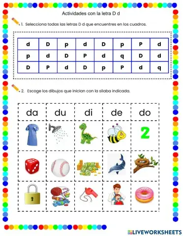 La letra D d
