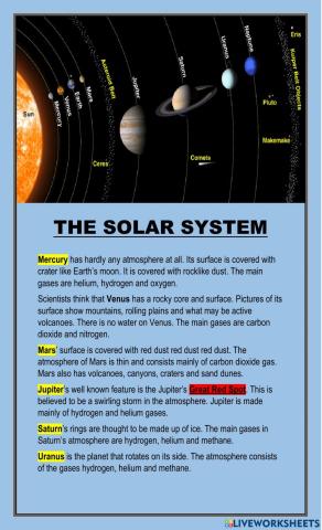 The Solar System Notes