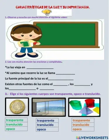 Características de la luz y su importancia