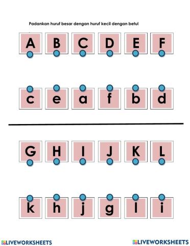 Padanan Huruf Besar dan Huruf kecil