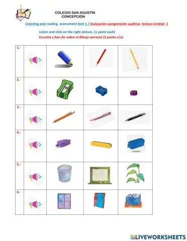 Listening and reading assessment