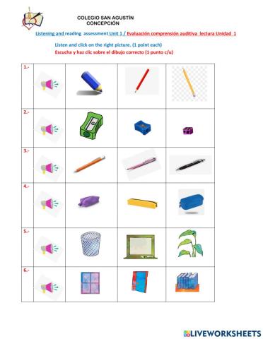 Listening and reading assessment