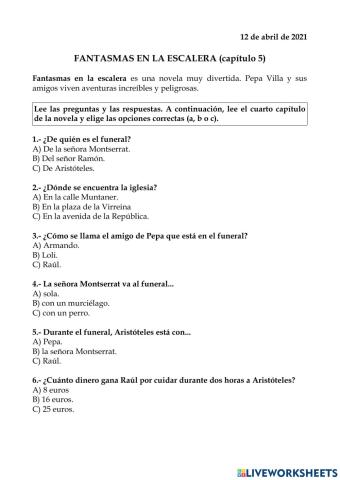 Fantasmas en la escalera Capítulo 5