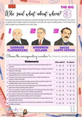 The Big 3: Agreements and disagreements.