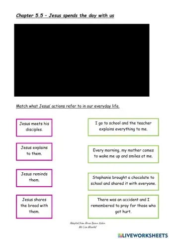 Jesus spends the day with us