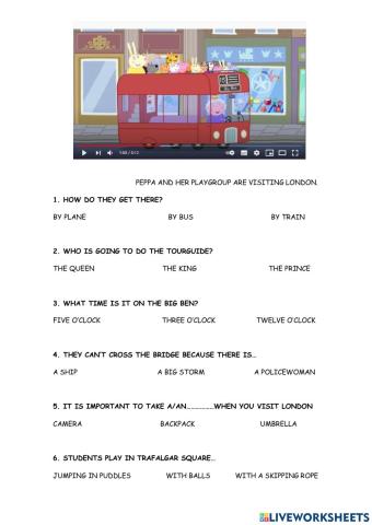 Peppa goes to London