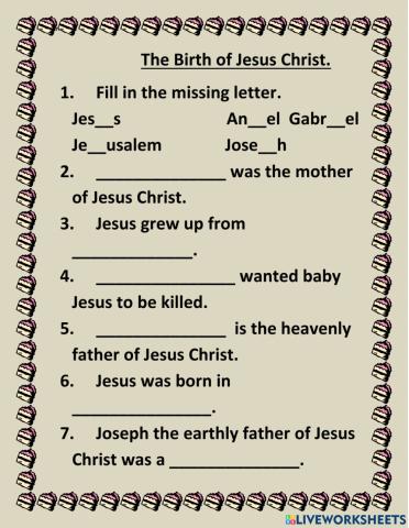 The birth of jesus