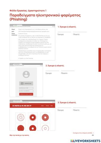 Παραδείγματα ηλεκτρονικού ψαρέματος
