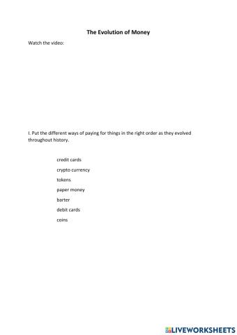 The Evolution of Money