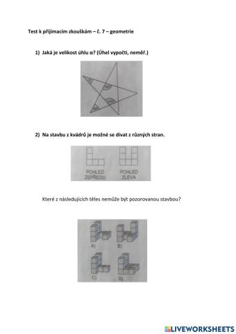 Test 7 geometrie