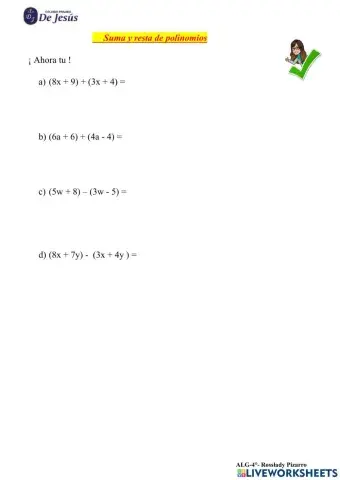 Suma y resta de polinomios