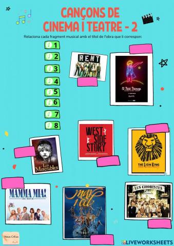 Cançons de cinema i teatre