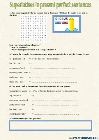 Superlatives in present perfect sentences
