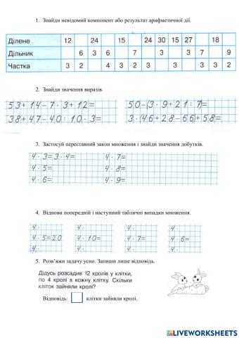 14 квітня, таблиця множенння числа 4