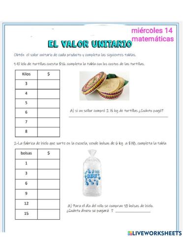 Miércoles 14 abril matemáticas