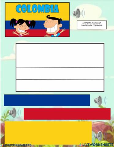 La bandera de colombia