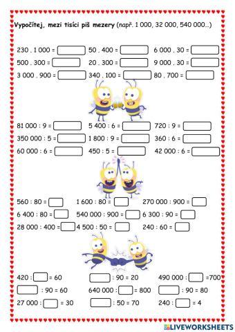 Násobení a dělení