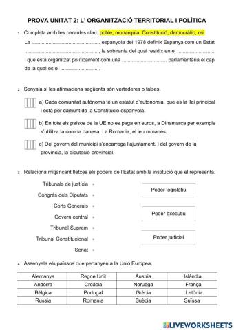 L'organització política d'espanya