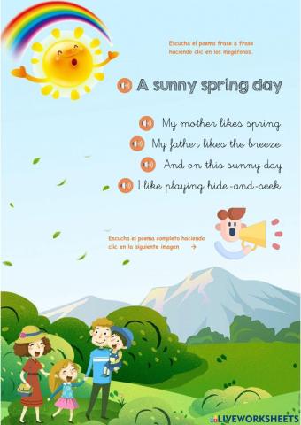 Poem: A sunny spring day