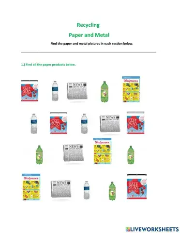 Recycling-Paper and Metal