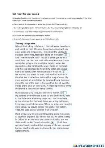 Get ready for your exam