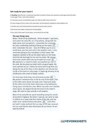 Get ready for your exam