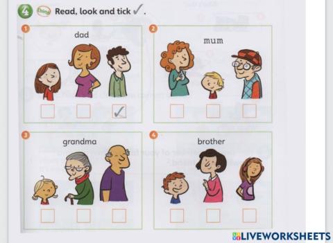 Family - read and tick