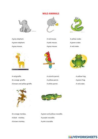 Wild animals