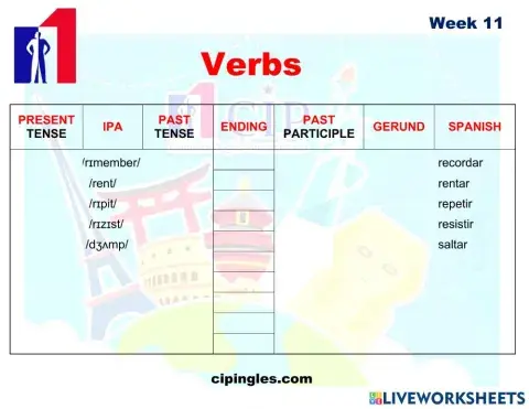 KIDS Verbs exams week 11