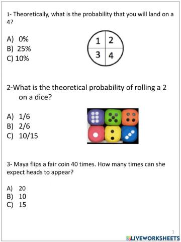 Revision worksheet Qtr4