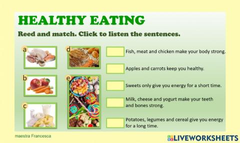 Healthy eating