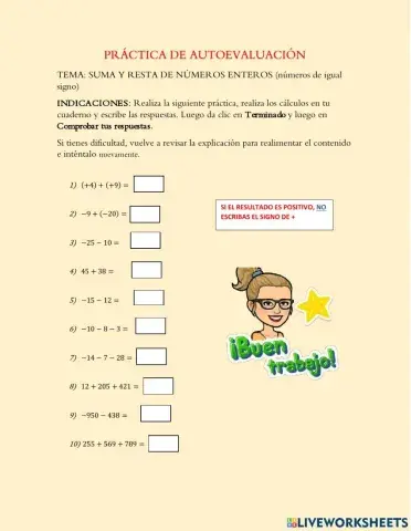 Suma y resta de Números enteros (signos iguales)