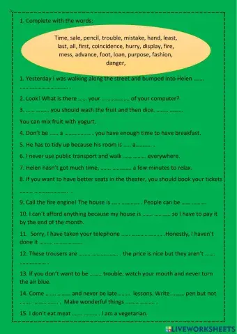 Phrases with prepositions
