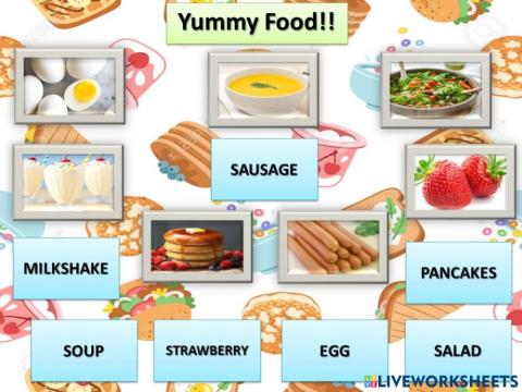 Yummy Food! Vocabulary