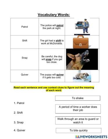 Grade 3 Context Clues Lesson 14 pt 2