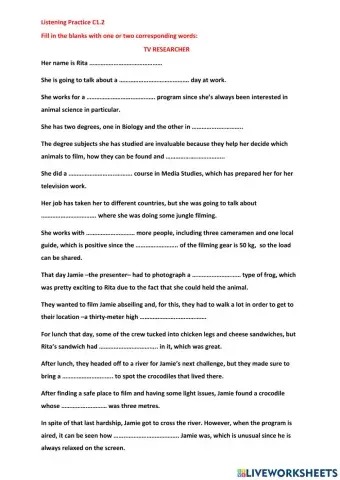 C1.2 Listening practice Complete