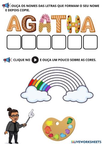 Cores atividade adaptada