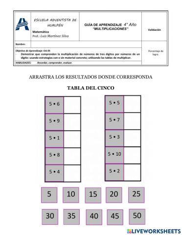 Multiplicaciones