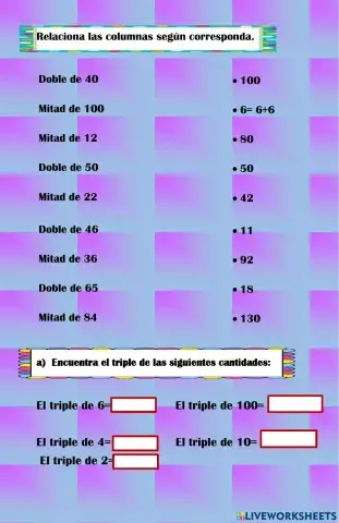 El doble y el triple