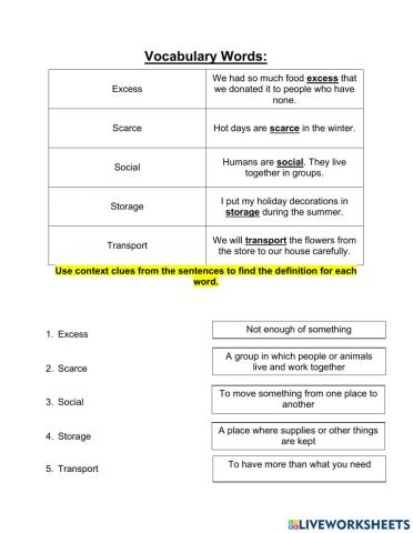 Grade 4 Context Clues Lesson 4 pt 1