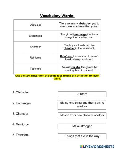 Grade 4 Context Clues Lesson 14 pt 2