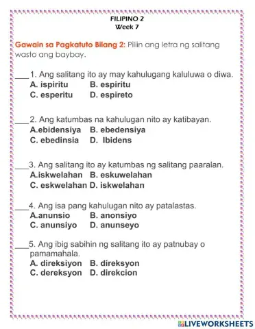 Q3 W7 Gawain sa Pagkatuto 2