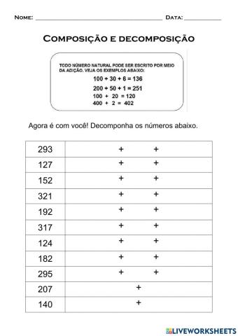 Composição e decomposição